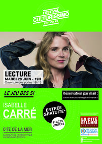 Festival Culturissimo Leclerc Tourlaville – Lecture d’Isabelle Carré